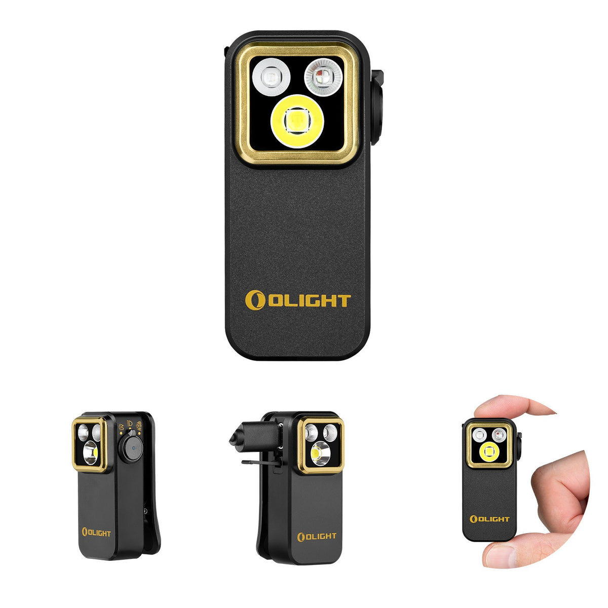 Multifunctional LED Clip Flashlight with Headlamp Strap - Waterproof, Rechargeable