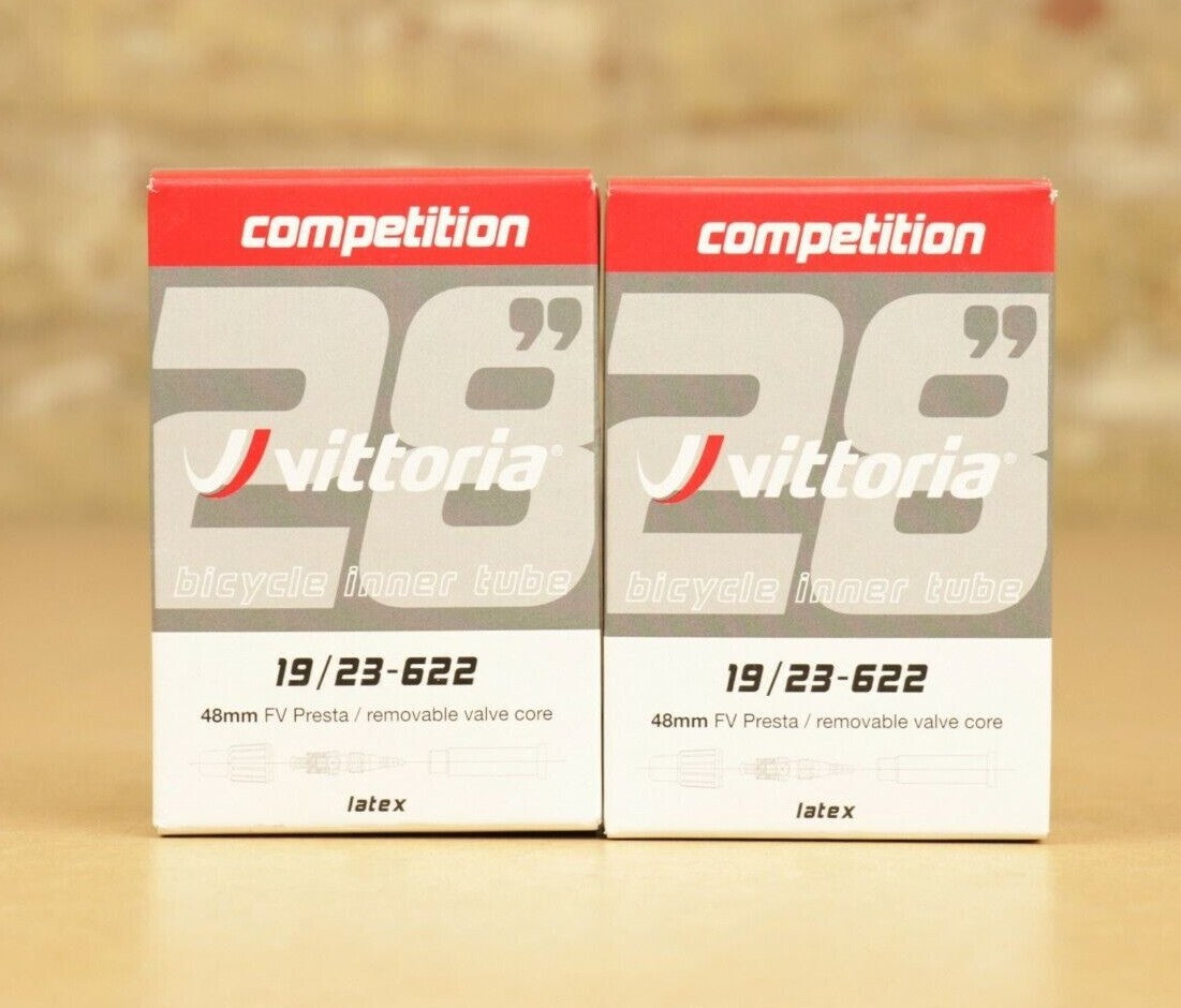 Lightweight Bicycle Latex Inner Tubes 700c - Multiple Sizes, Presta Valve 2 Pack