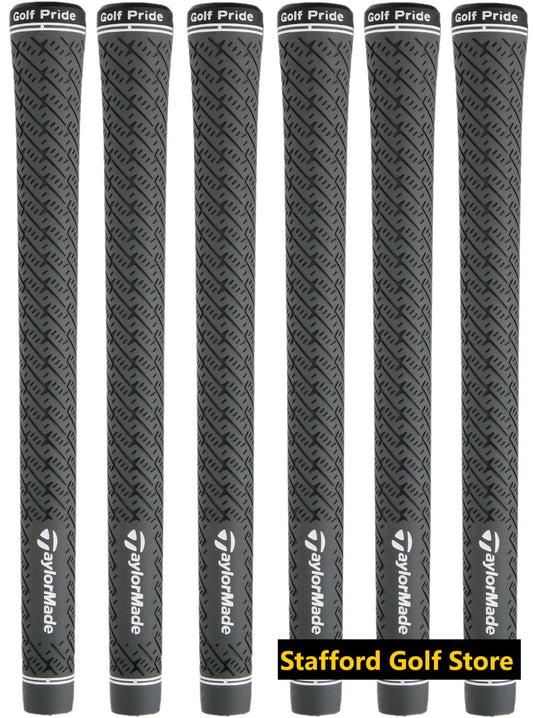 Golf Club Grips Standard Size Gray/Black Set of 6 Durable Golf Pride Z-Grip
