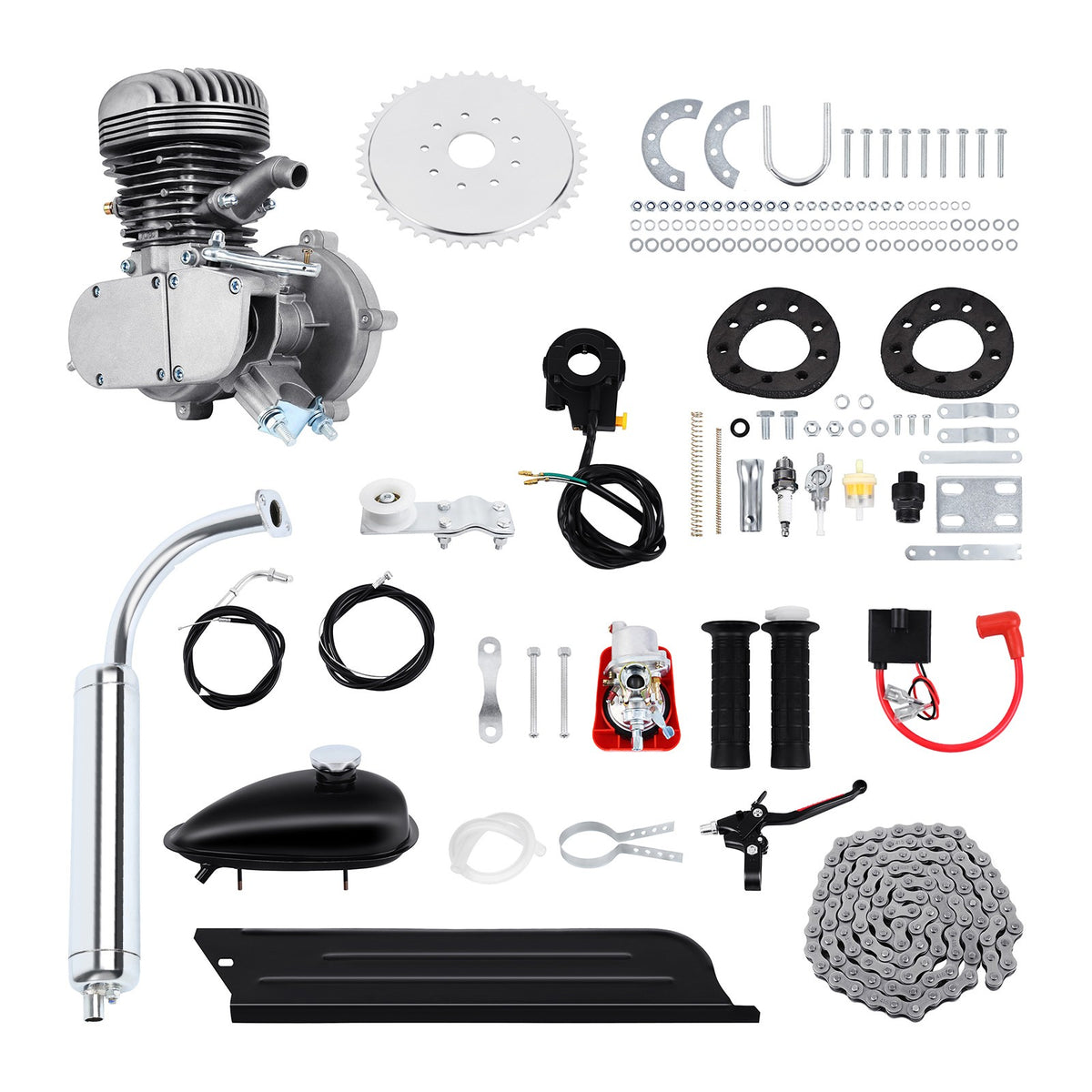 2-Stroke Engine Motor Kit for Motorized Bicycle with 80cc 100cc 110cc Options