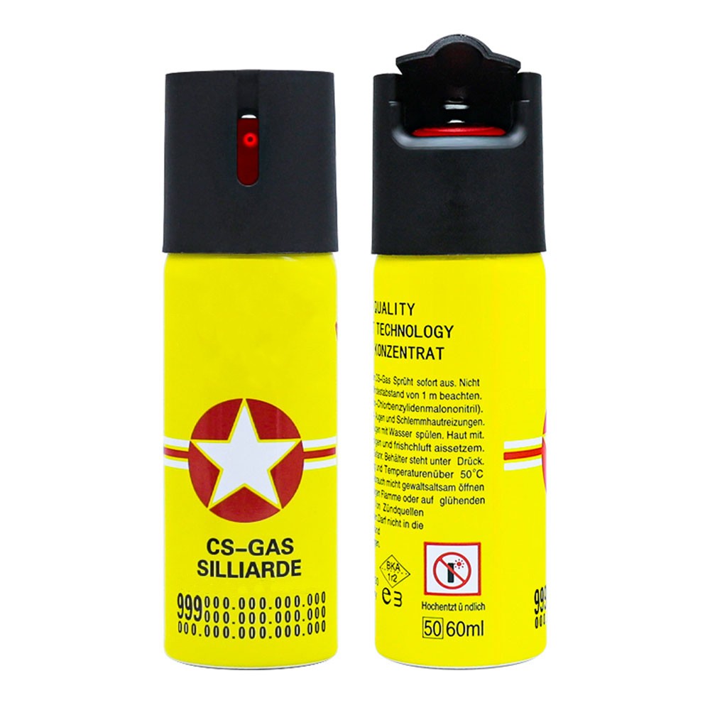 Keychain with Safe Lock - Maximum Strength OC Spray, 10ft Range, 25 Bursts