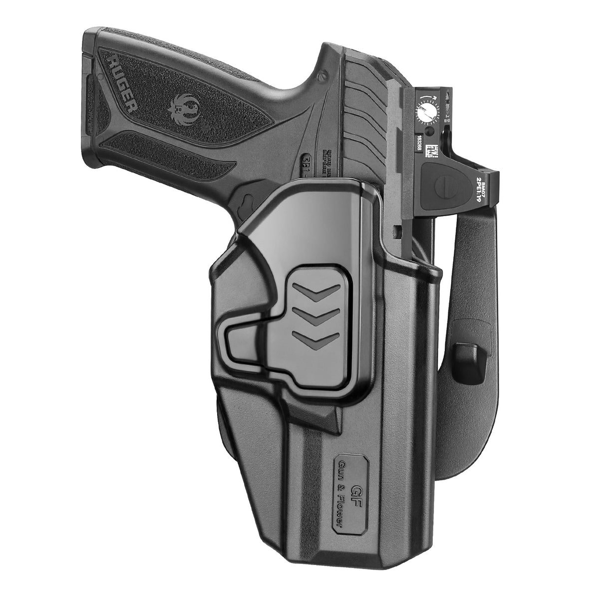 Level II Index Finger Release OWB Polymer Holster for Ruger Security 9 Standard