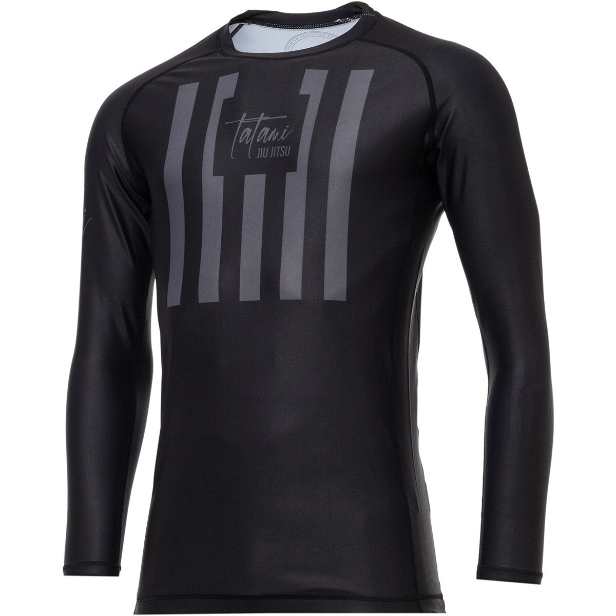 Long Sleeve Rash Guard for Jiu-Jitsu & MMA Training - Black
