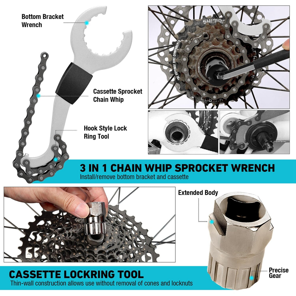 31-Piece Bicycle Repair Kit with Storage Box - Compatible with Most Bikes