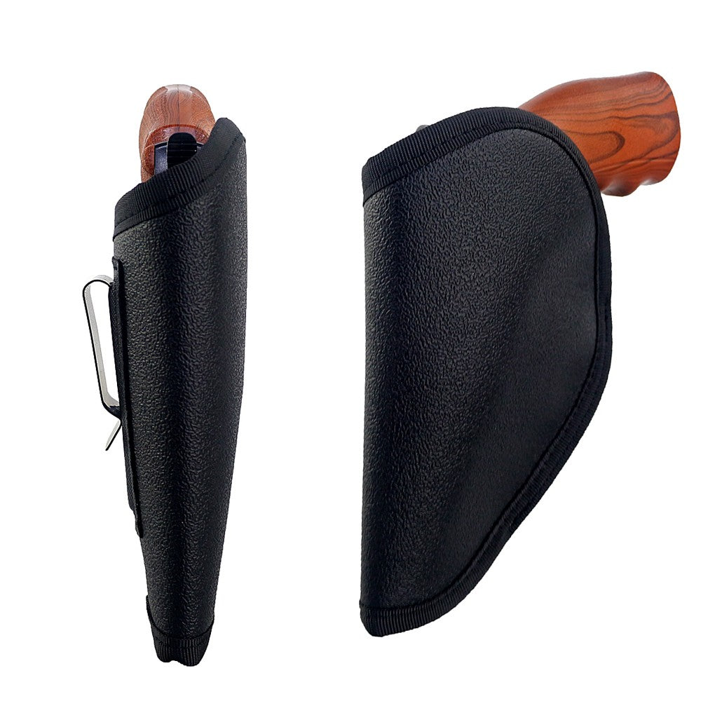 Universal Leather Holster for 2-Inch Snub Nose Revolvers - Anti-Slip IWB Concealed Carry