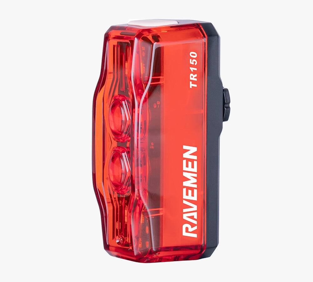 Rechargeable Bicycle Rear Light with Auto On-Off & 150 Lumens - Waterproof & 280° Visibility