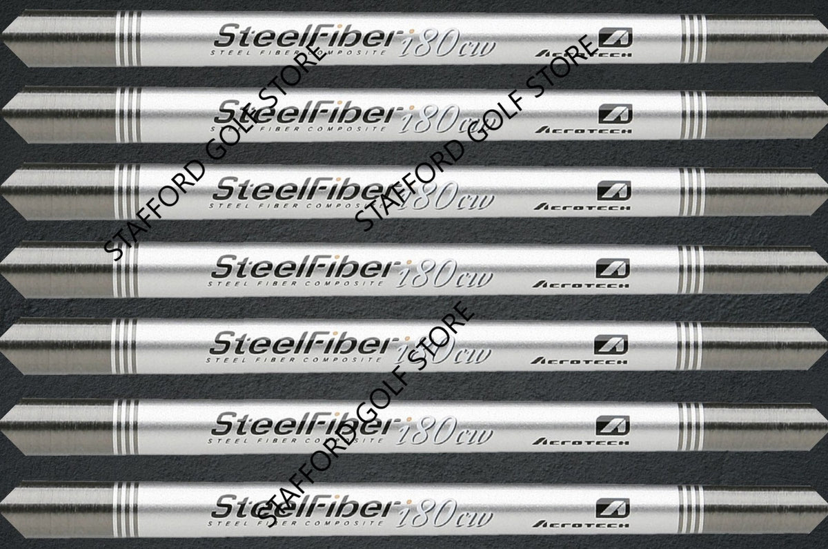 Golf Iron Shaft Set - SteelFiber Taper Tip, Flex & Weight Options