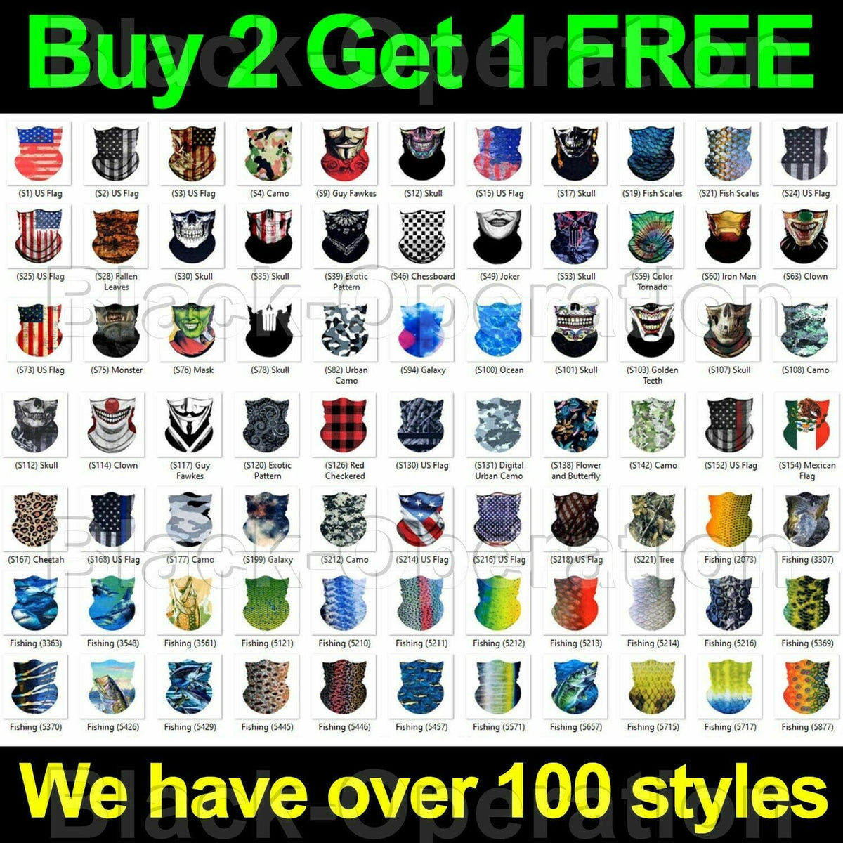 Unbranded UV Face Mask Balaclava Neck Gaiter for Outdoor Sports and Sun Protection