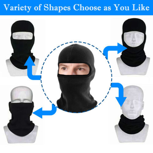 Winter Thermal Motorcycle Face Mask Windproof Full Face Ski Helmet Hood