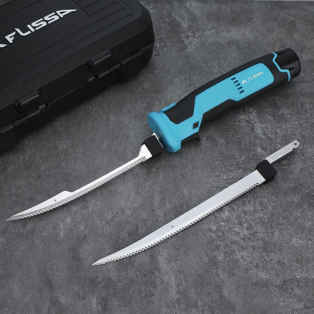 FLISSA 10-Inch Stiff Fillet Knife Replacement Blades for Heavy-Duty Fish Filleting