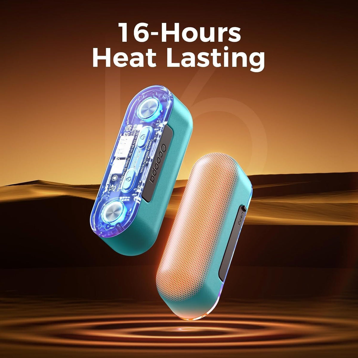 Rechargeable Hand Warmer with Power Bank 16H Heat and RGB Lights for Gaming & Outdoors