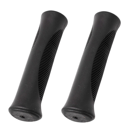 Bicycle Handlebar Grips 130mm Long Kraton Rubber Black Cruiser Bike 7/8" Diameter