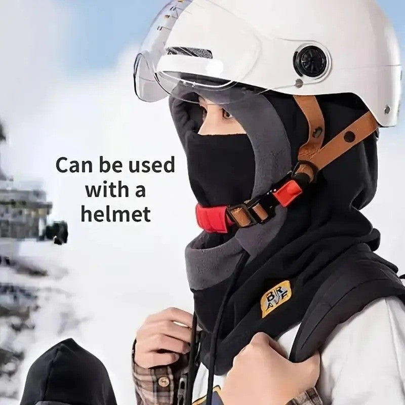 3-in-1 Winter Balaclava Hat Mask Neck Warmer for Men Women - Windproof Cold Weather Gear