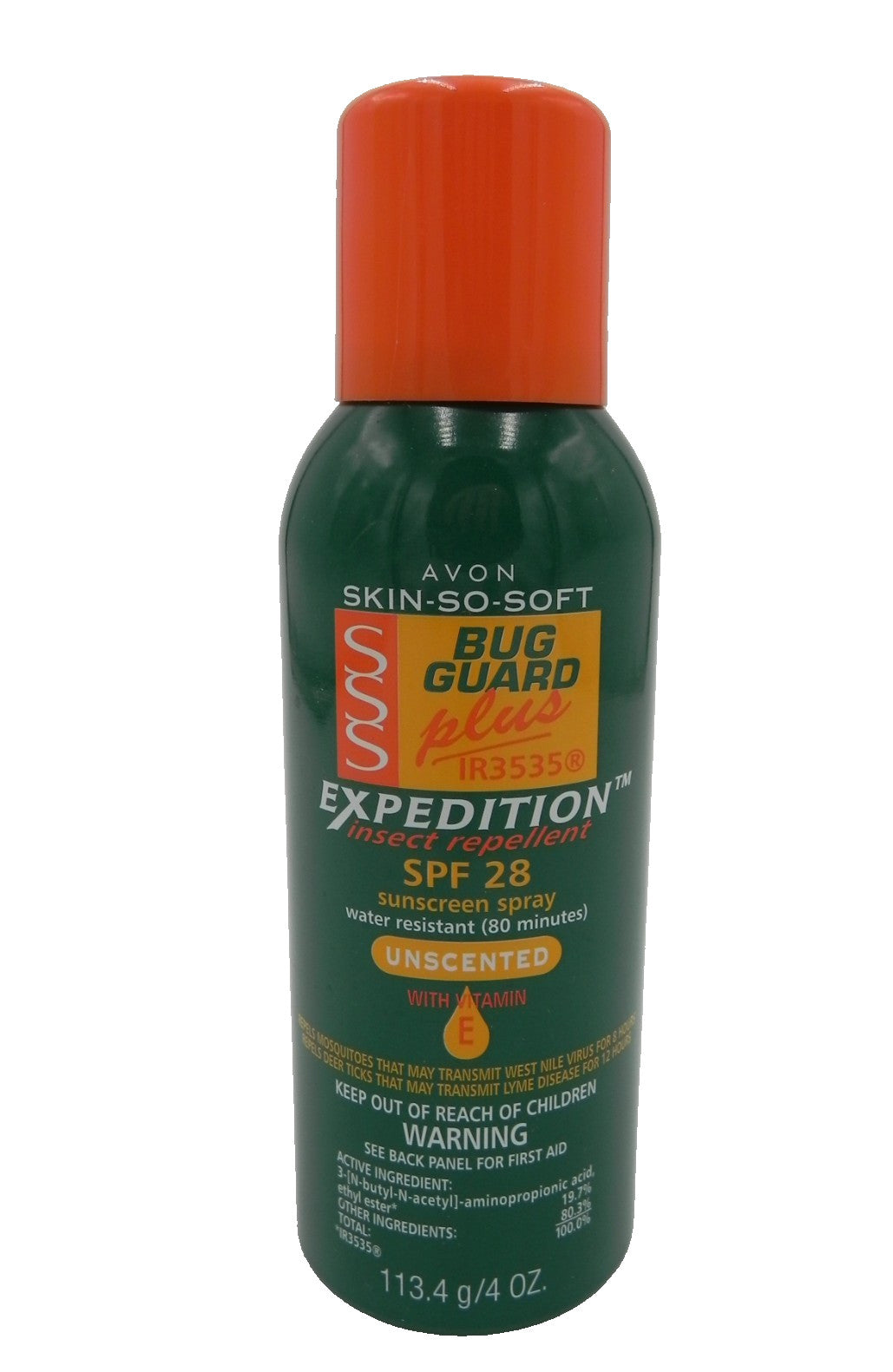 SPF 28 Insect Repellent Spray with Vitamin E - Unscented Bug Guard Plus
