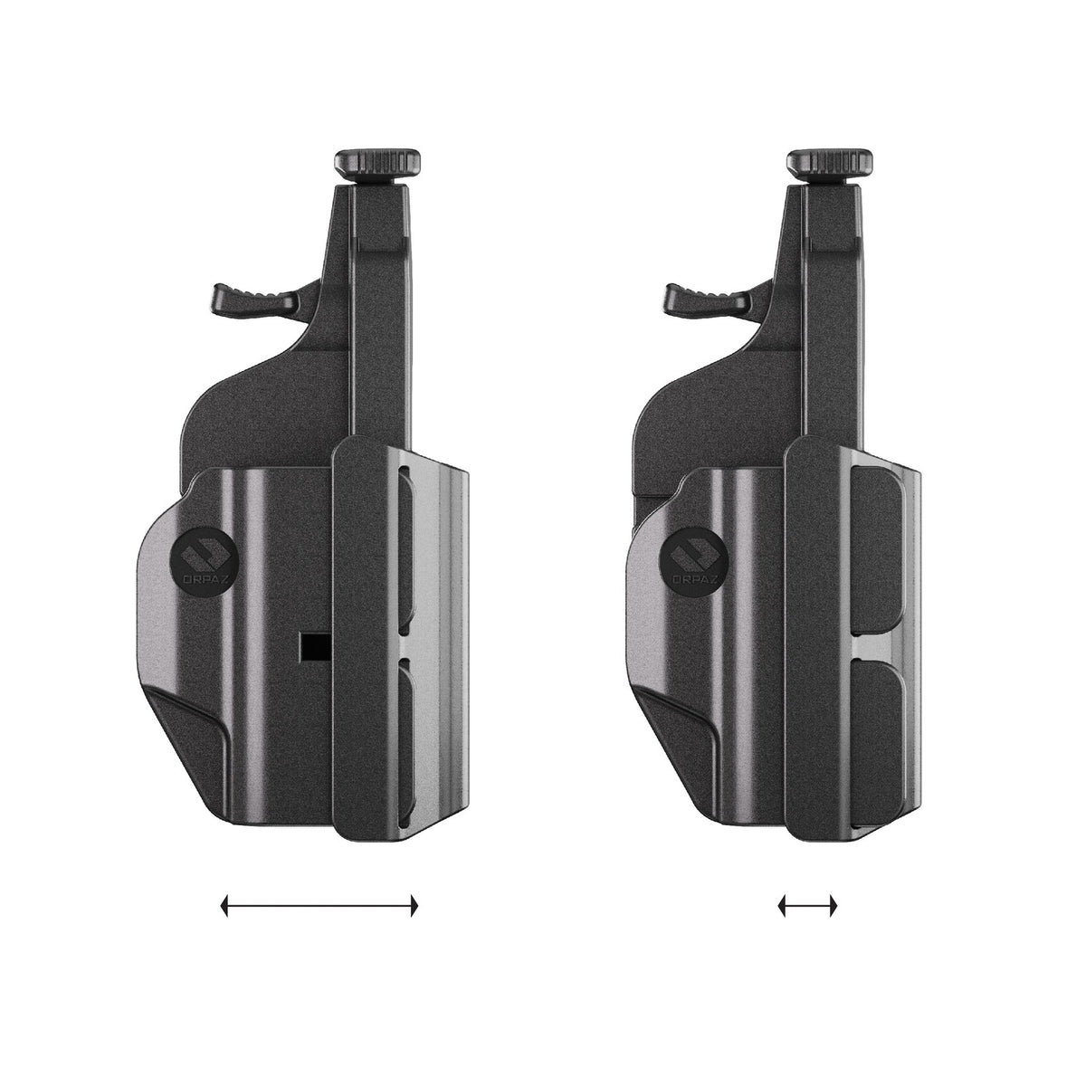 Universal Adjustable Weapon Holster with Multi-Level Retention & Optic Compatibility