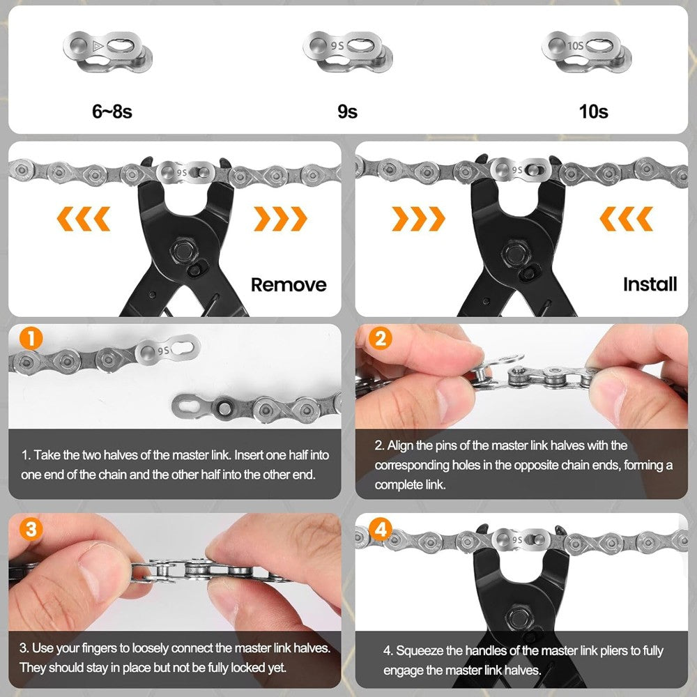 Bike Chain Splitter & Rivet Removal Tool for Bicycle Chain Repair