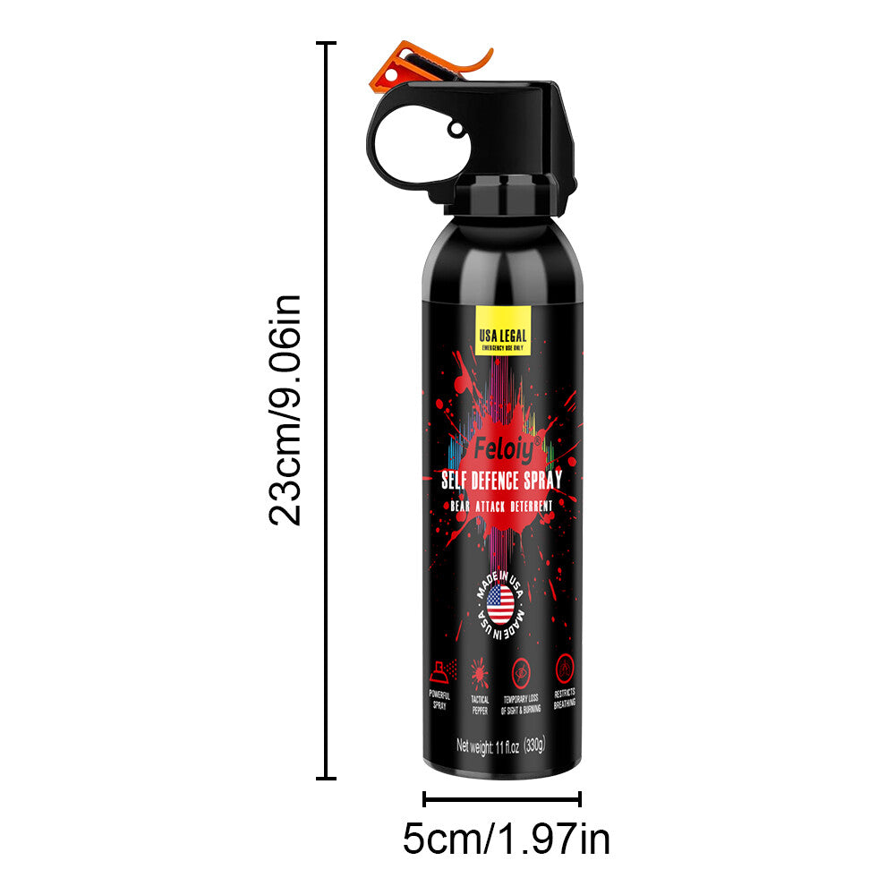 Self Defense Bear Spray with Holster 11oz - Animal Attack Deterrent, Legal & Environmentally Safe