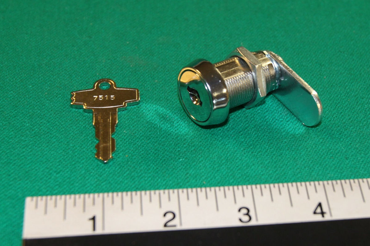 Valley Cam Lock 1-1/8" with Key for Pool Table Coin/Door Lock 7515