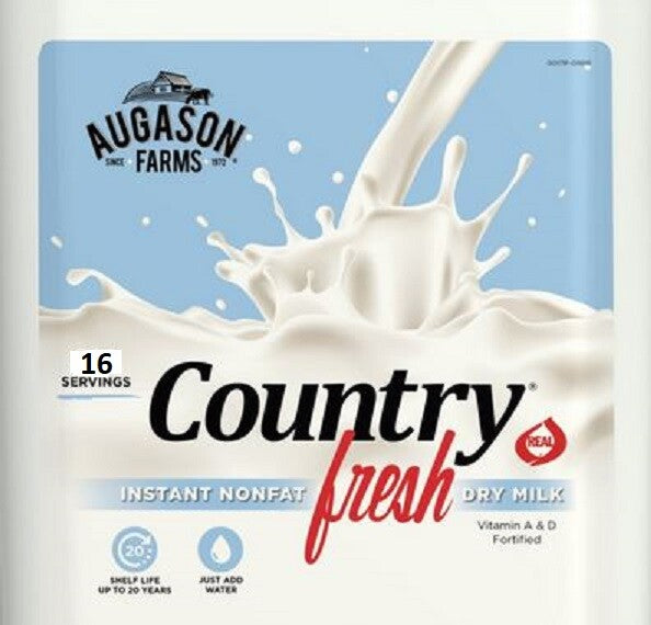 Emergency Powdered Milk - Long Shelf Life Nonfat Milk for Food Storage