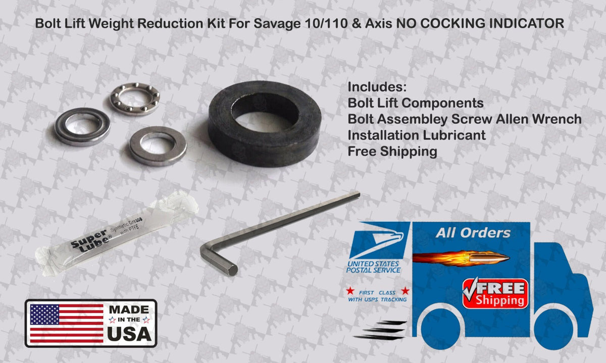 Bolt Lift Weight Reduction Kit for Savage 10/110 & Axis - No Cocking Indicator