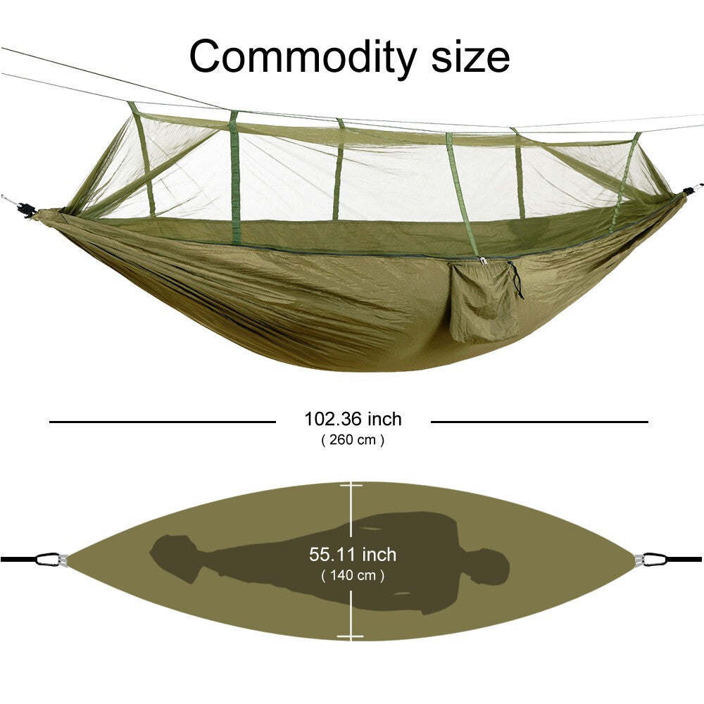 Camping Hammock with Mosquito Net, Rainfly, Under Quilt & Tarp Set