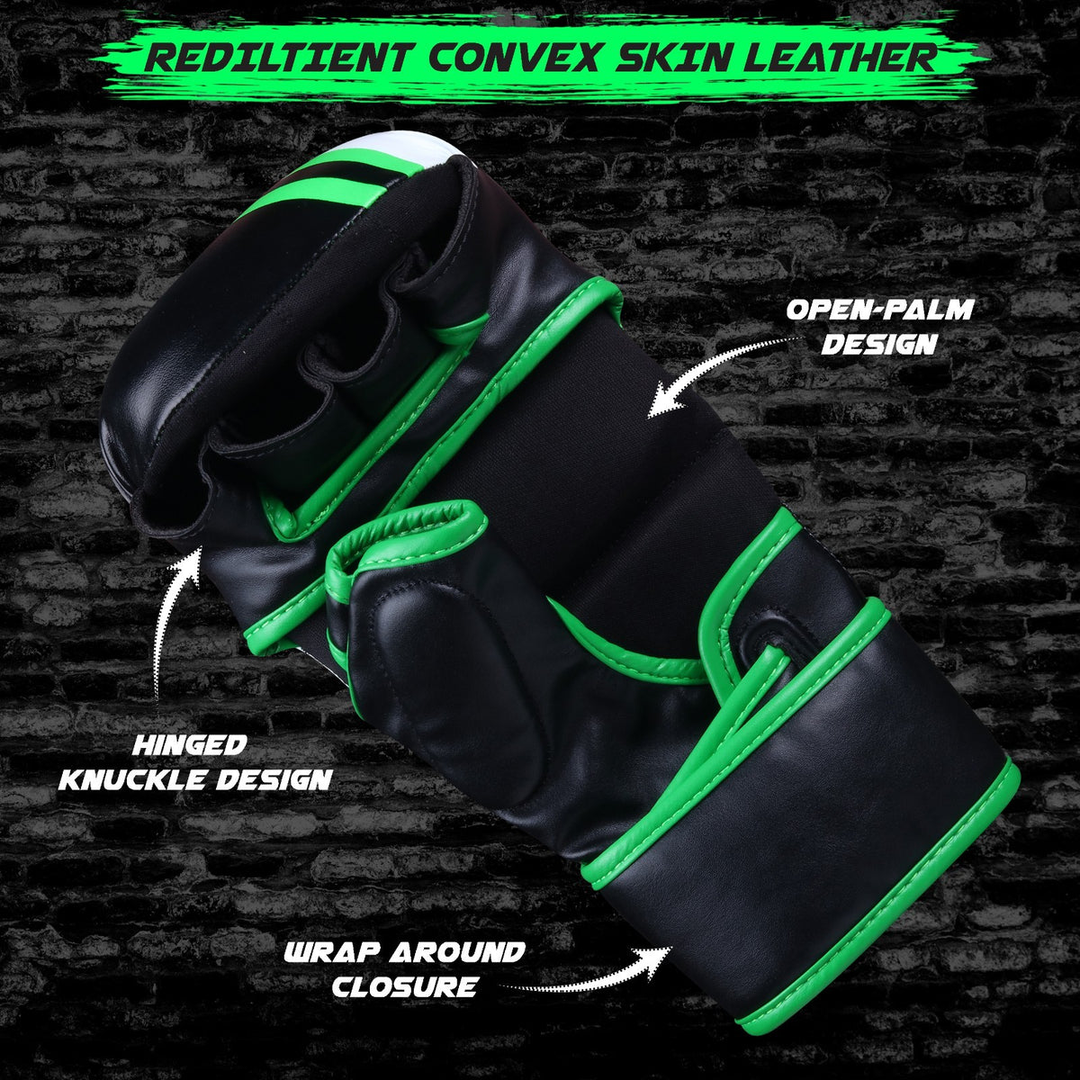 Hybrid MMA Sparring Gloves for Grappling Kickboxing & Martial Arts