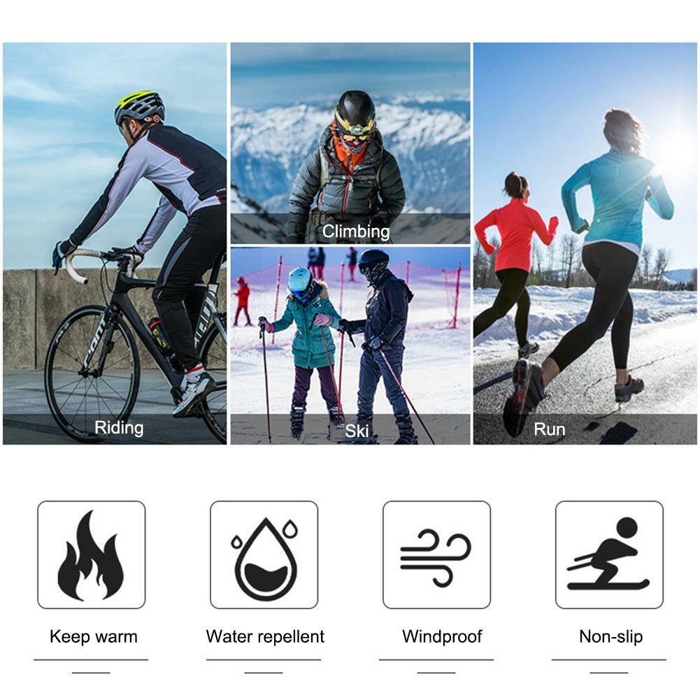 Winter Gloves Waterproof Windproof Touchscreen Gloves for Men Outdoor