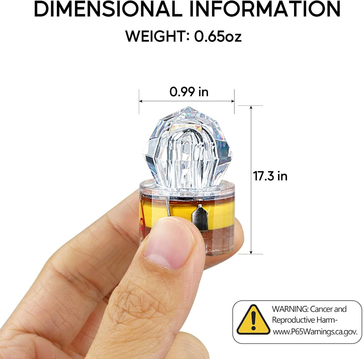 6PCS LED Deep Drop Underwater Fish Lures Water-Activated Flashing Lights