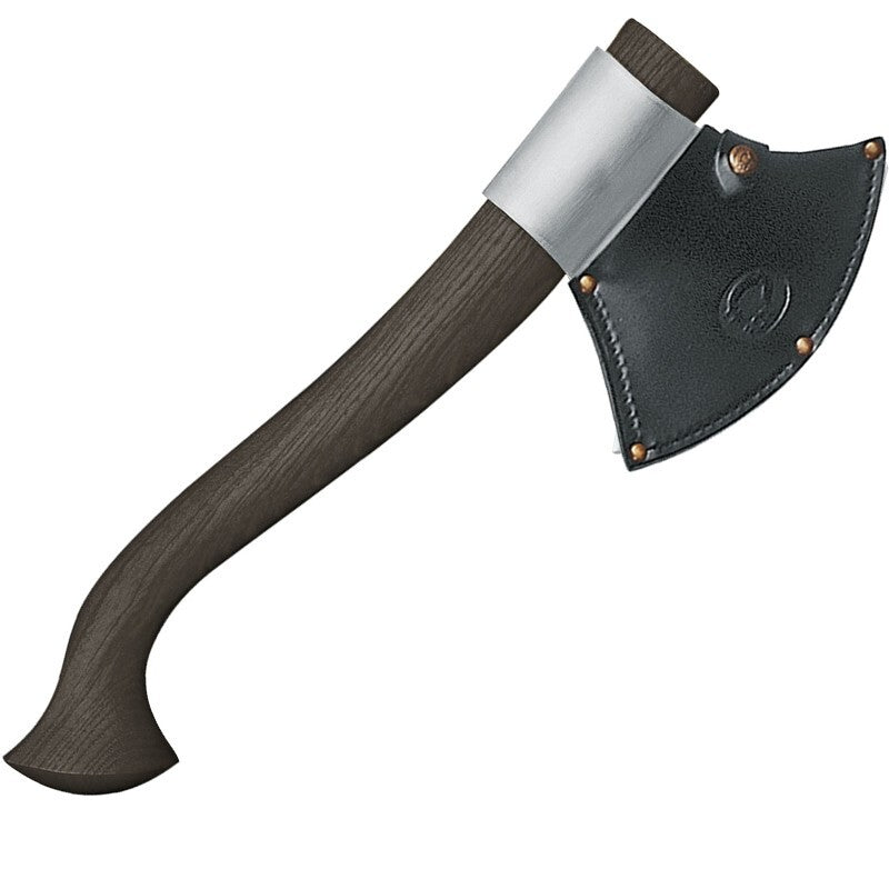 Fox Knives Scout Trekking Axe with Leather Sheath - Wood Handle, Italy