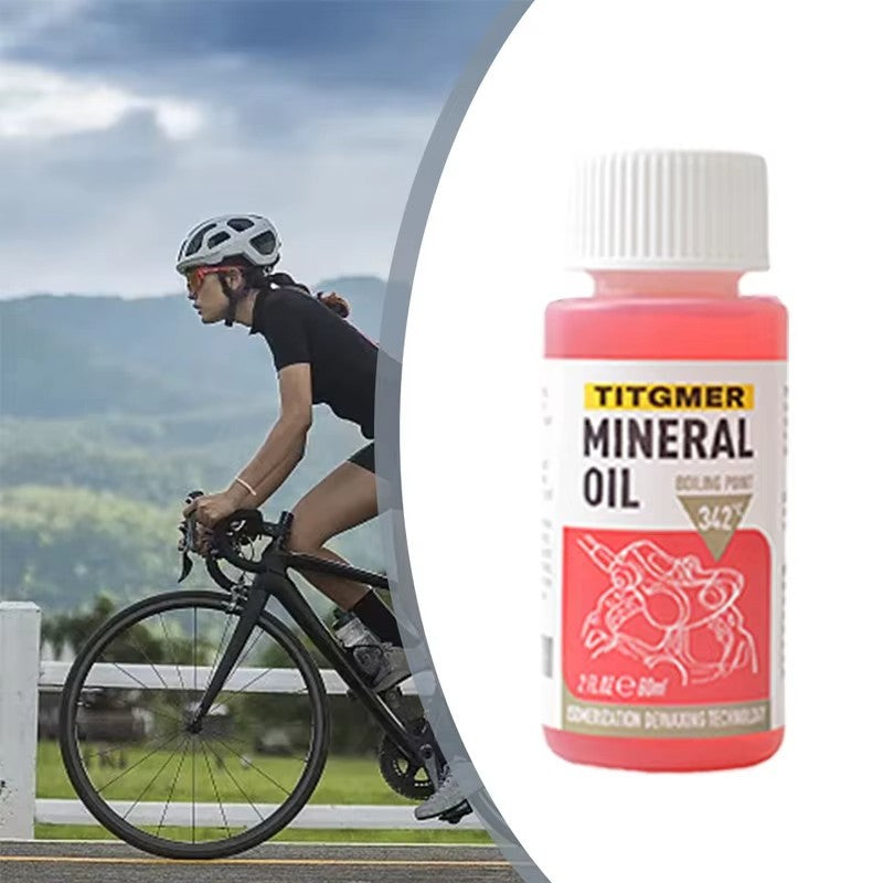 Bike Brake Bleed Kit with Mineral Oil for Hydraulic Disc Brakes - Universal Compatibility