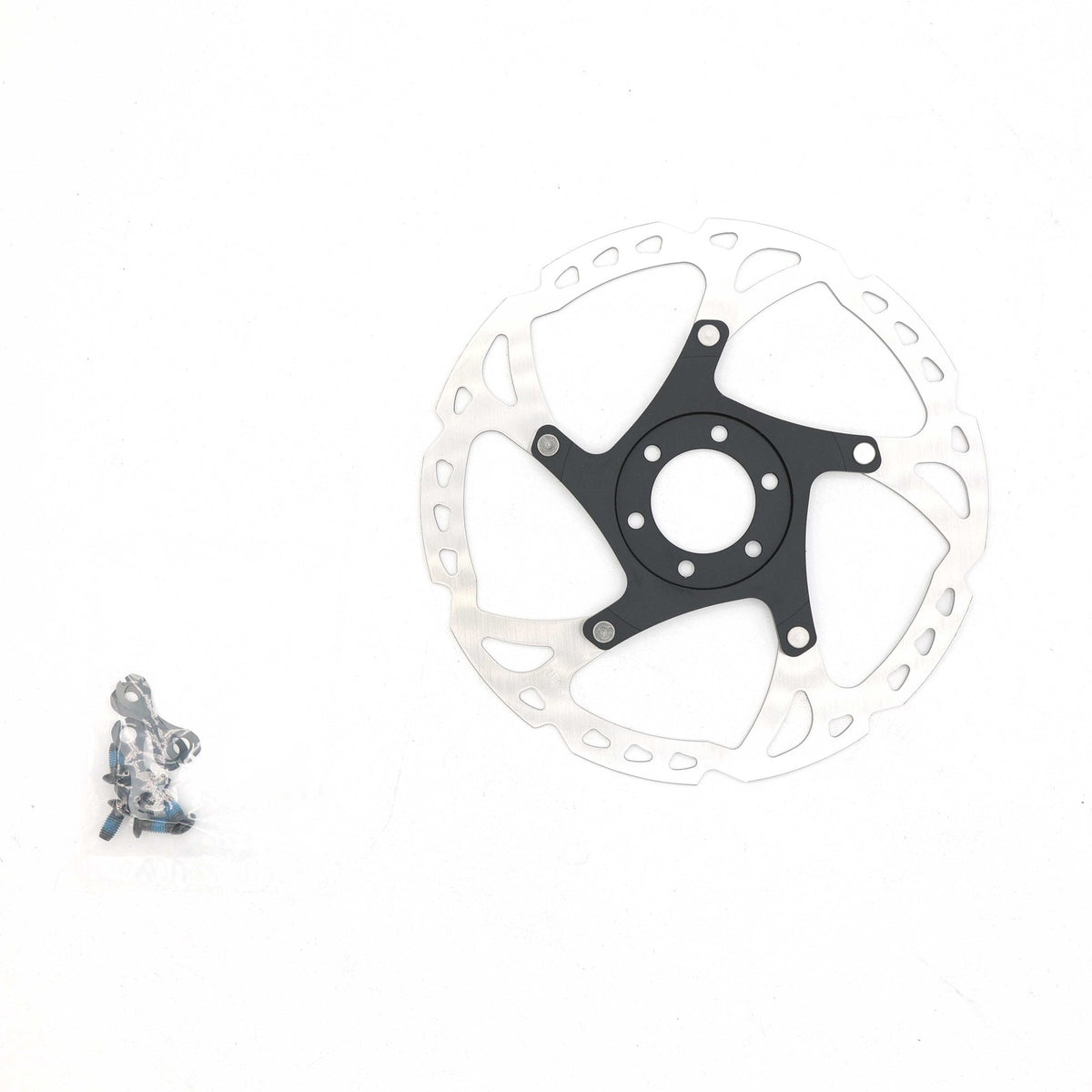 180mm MTB Disc Brake Rotor 6-Bolt Steel Two-Piece Brake Disc for Mountain Bikes
