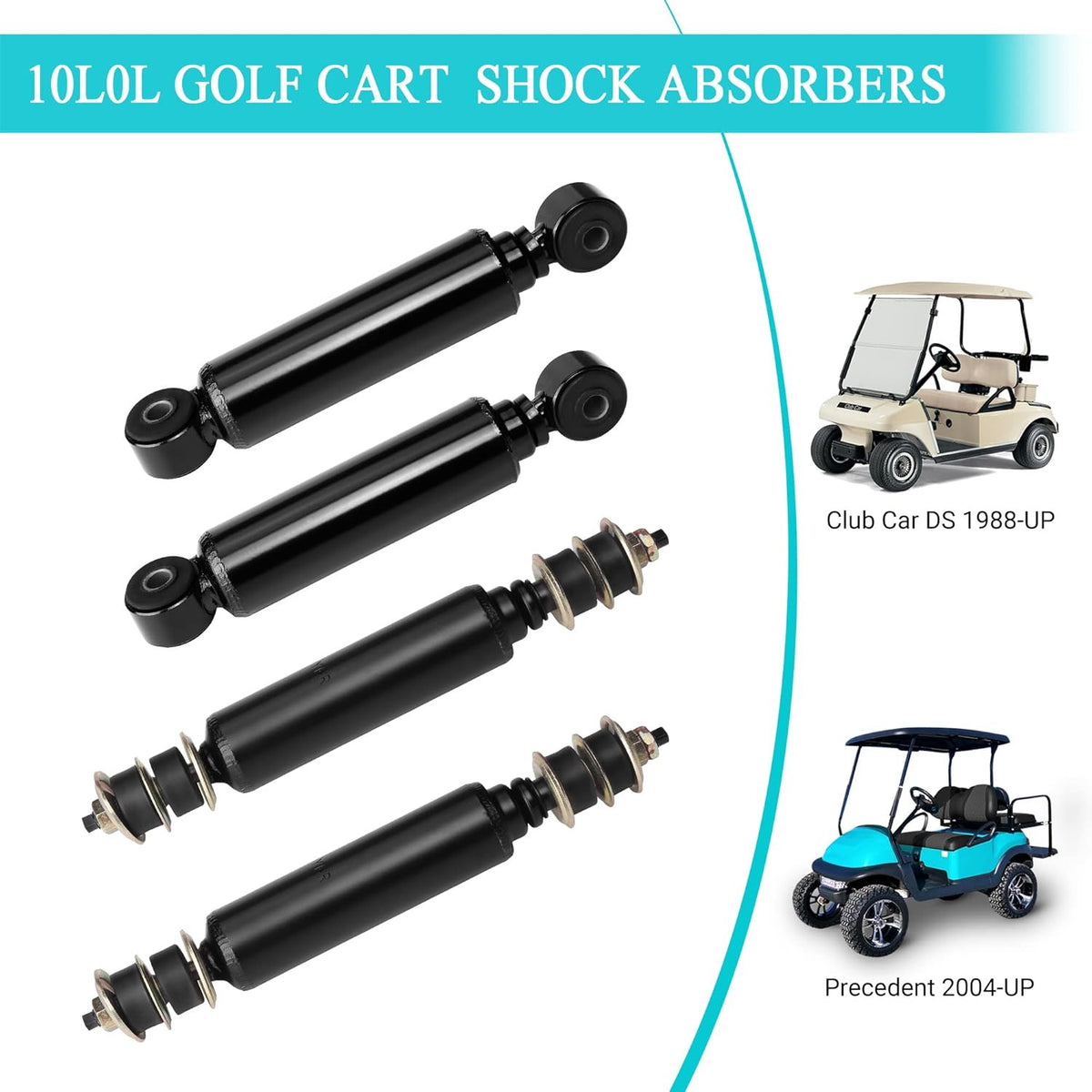 Heavy Duty Golf Cart Shock Absorber Set for Club Car DS & Precedent