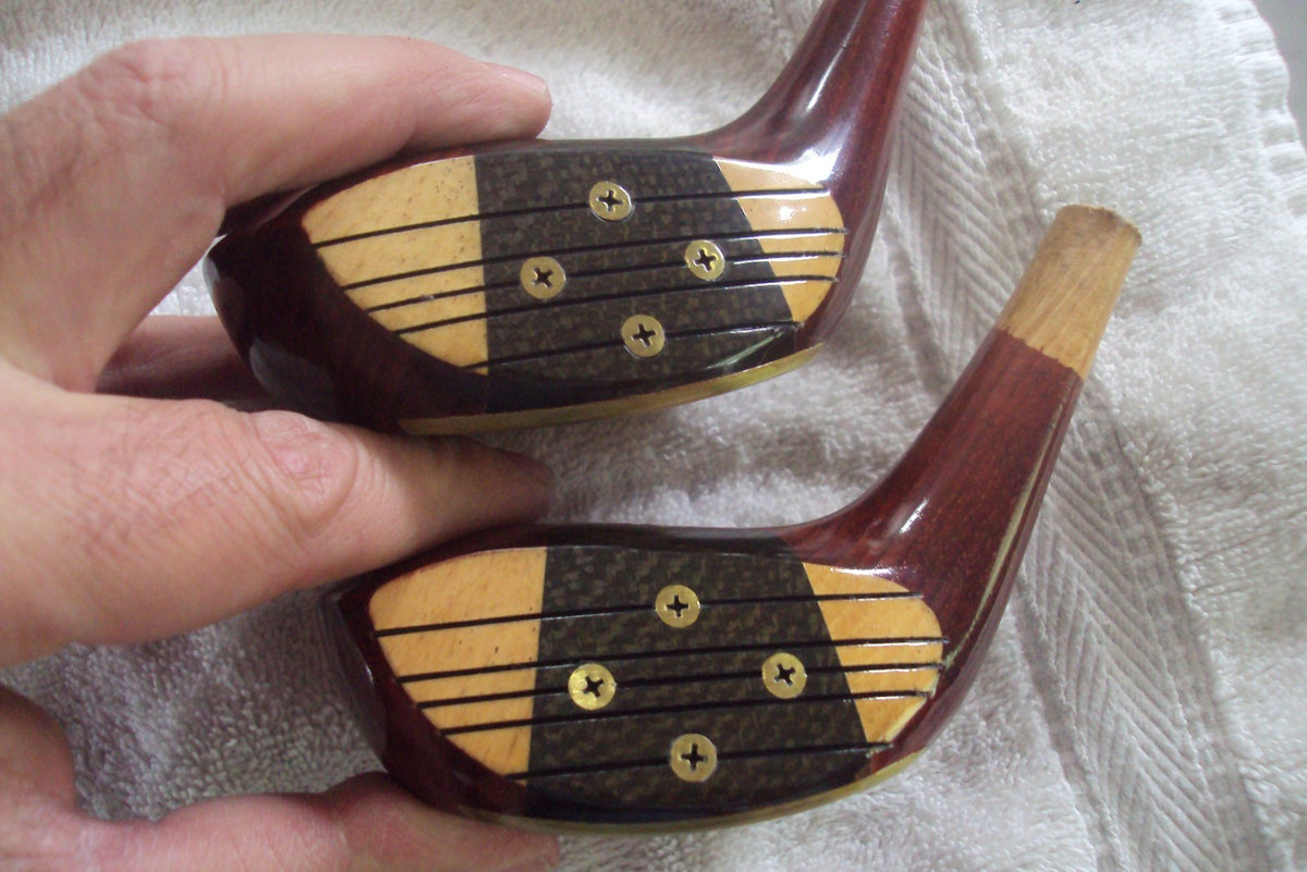 Sealed Power Rainbow Persimmon Driver 3/4/5 Wood Heads - Golf Club Replacement