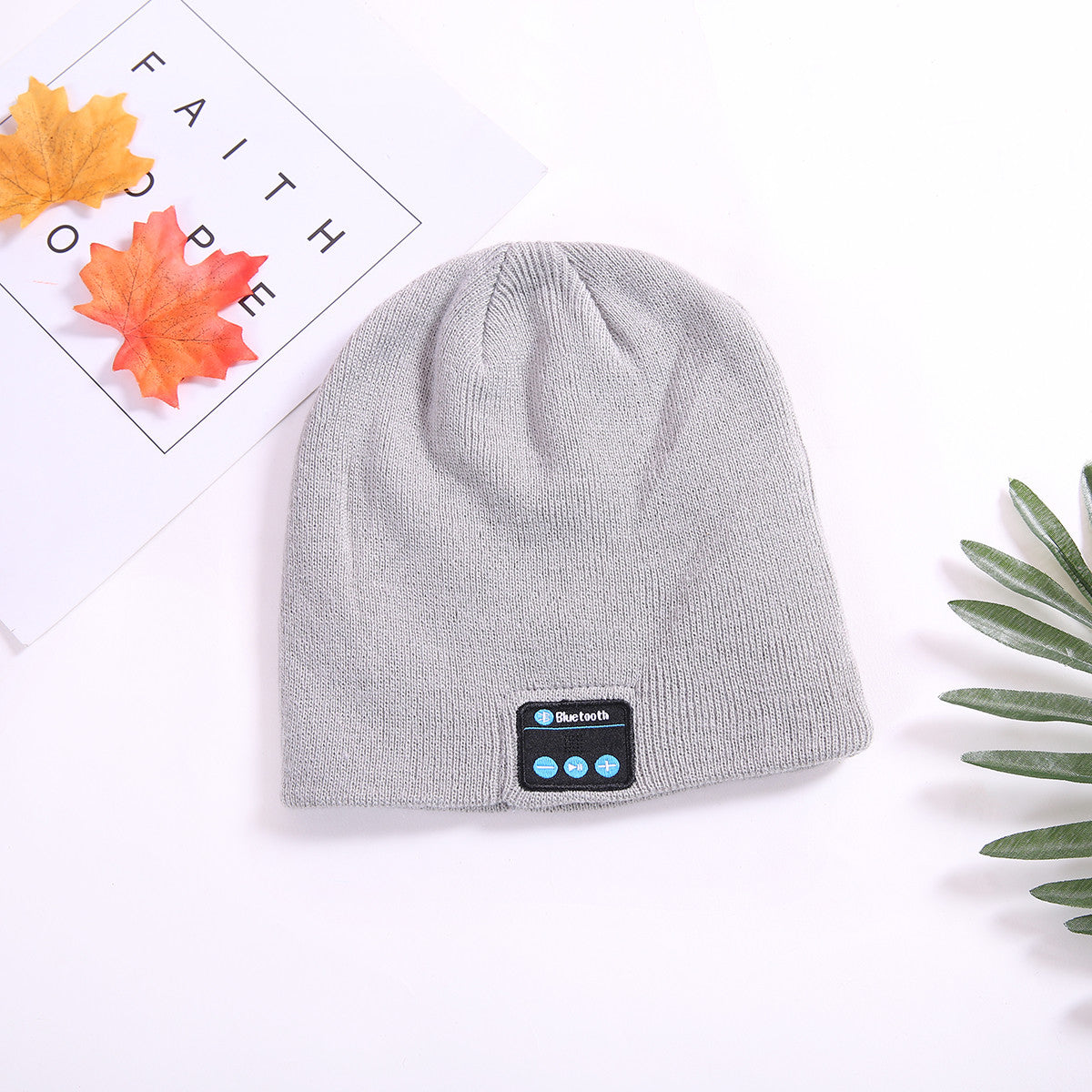 Winter Bluetooth Beanie Hat with Headset and Microphone, Wireless Audio
