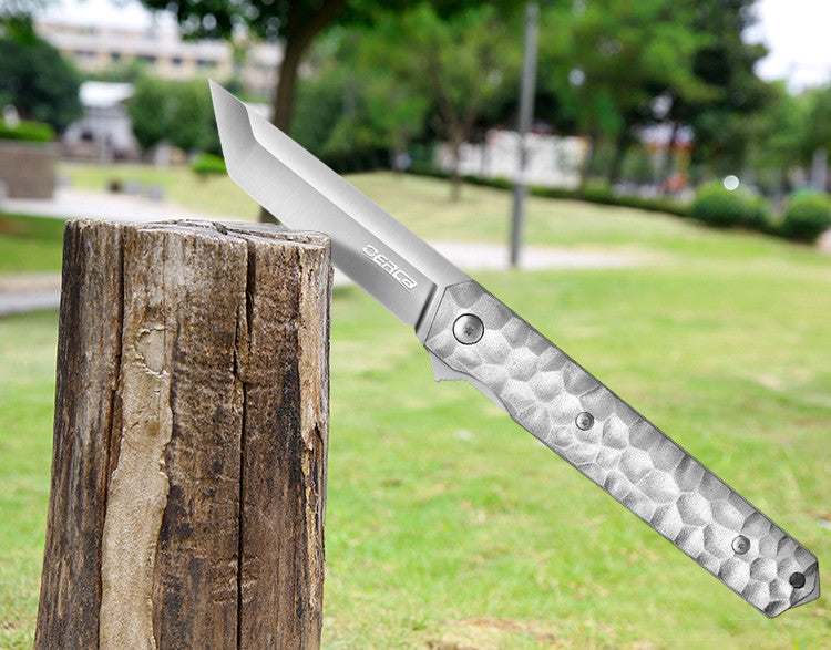 EDC Folding Pocket Knife with 3.54-Inch Blade, Ball Bearing Open, Safety Lock
