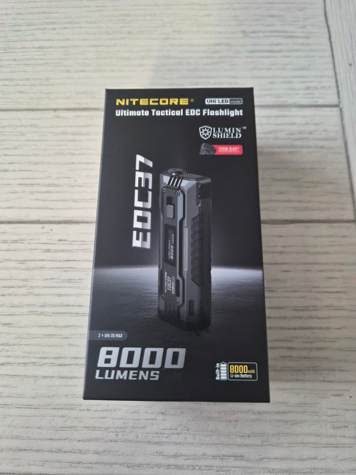 High Power LED Flashlight 8000 Lumens Compact EDC Torch