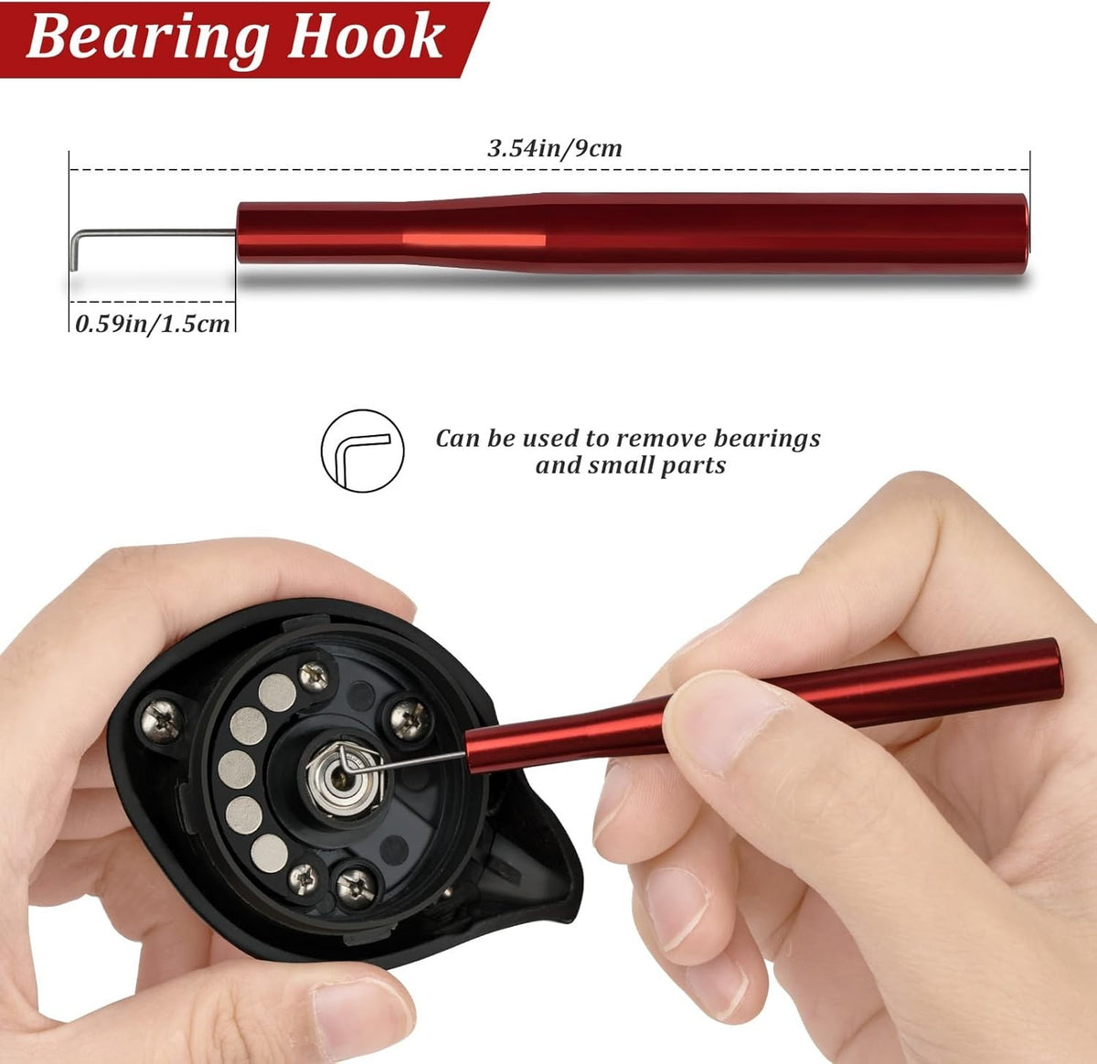 Fishing Reel Repair Tool Kit 13 Pcs for Maintenance & Cleaning