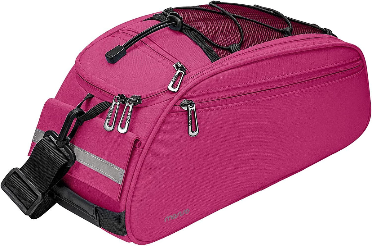 Waterproof Bicycle Rack Bag with Large Capacity and Reflective Strip - Rear Seat Pouch for Cycling