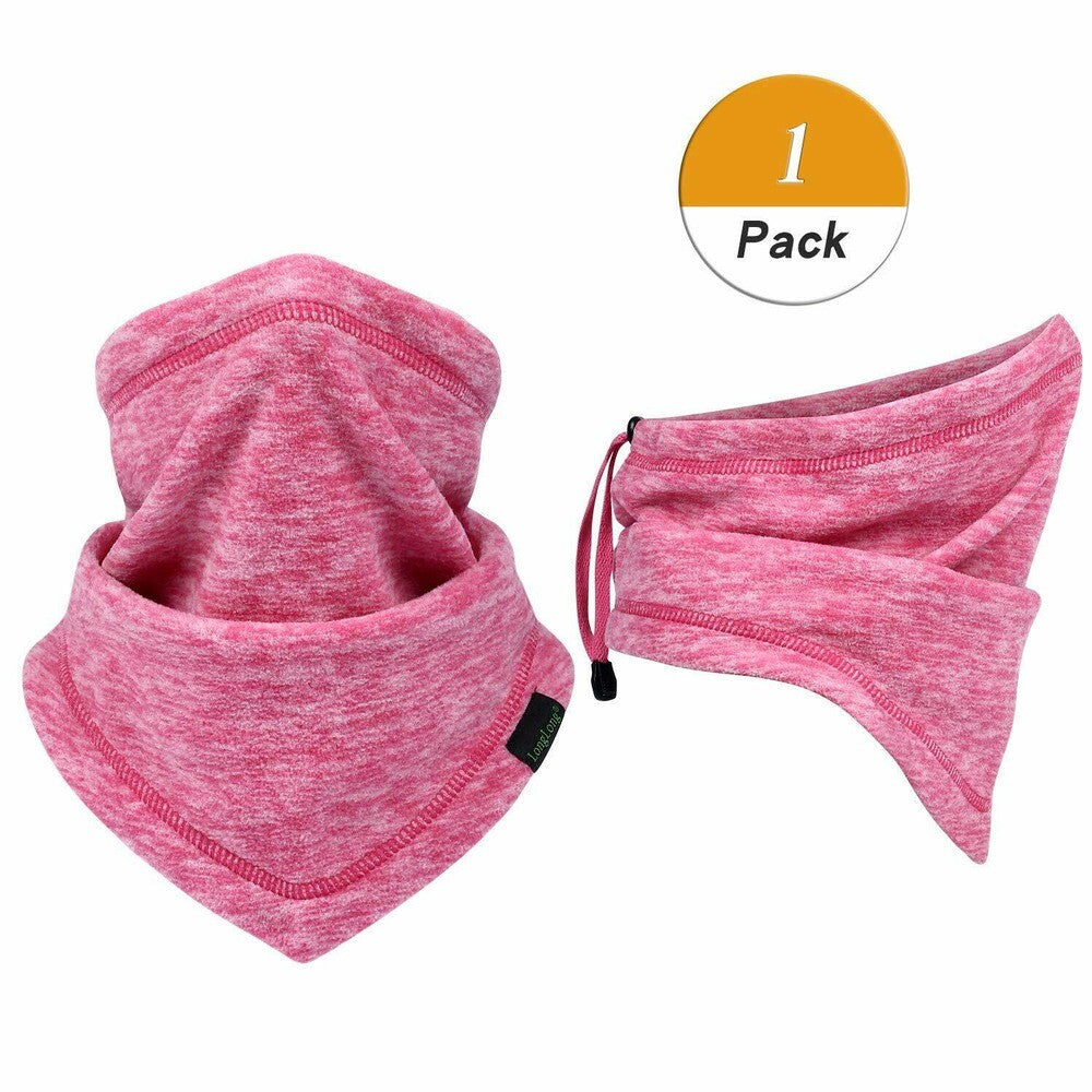 Winter Neck Gaiter Face Mask - Windproof Fleece Scarf for Cold Weather
