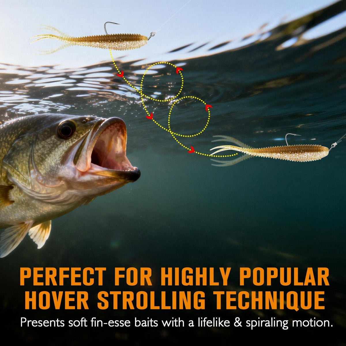 15Pcs Heavy Duty 5/0 Hover Jig Heads for Deep Water Bass Fishing
