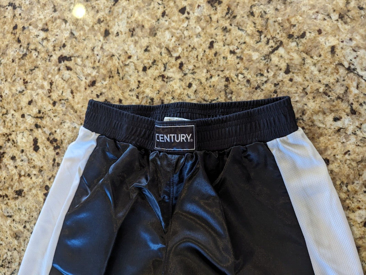 Martial Arts Karate Uniform Pants Youth Large Black White Unisex Lightweight