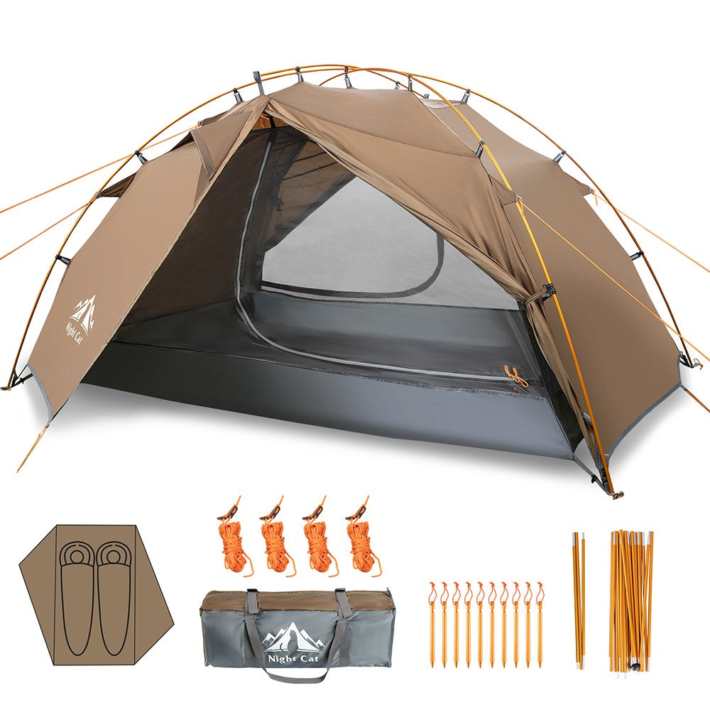 2 Person Camping Tent for Hiking Mountain Hunting 4 Seasons Waterproof