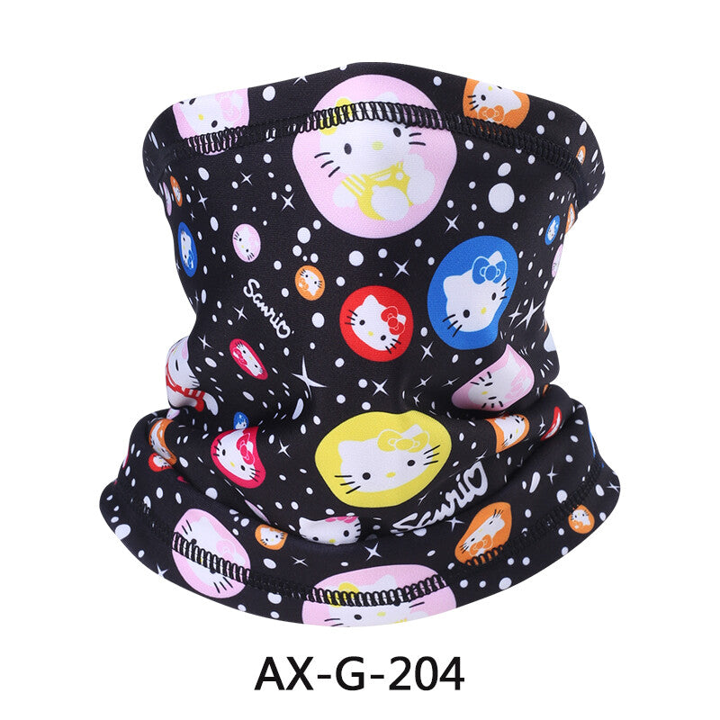 3D Print Fleece Neck Warmer Gaiter Winter Face Mask Scarf for Outdoor Sports
