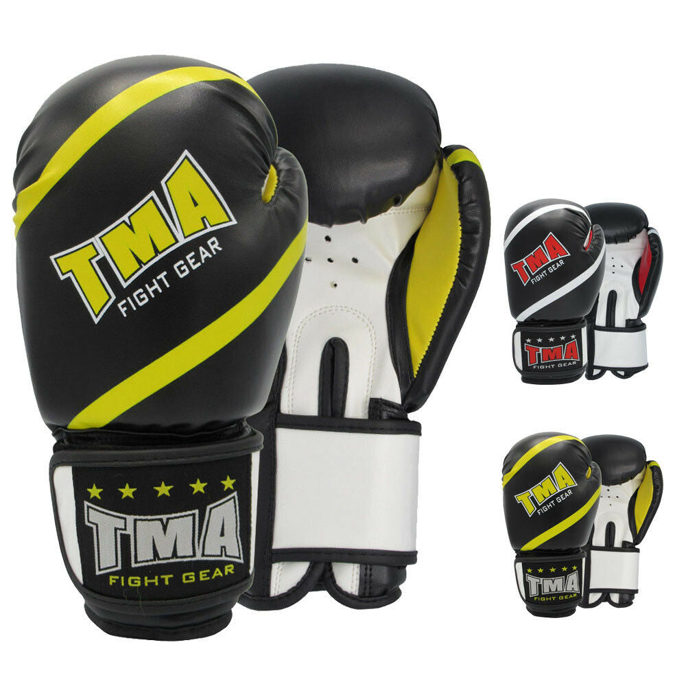 Boxing Gloves for MMA, Muay Thai, and Training - Durable Leather Punching Gloves
