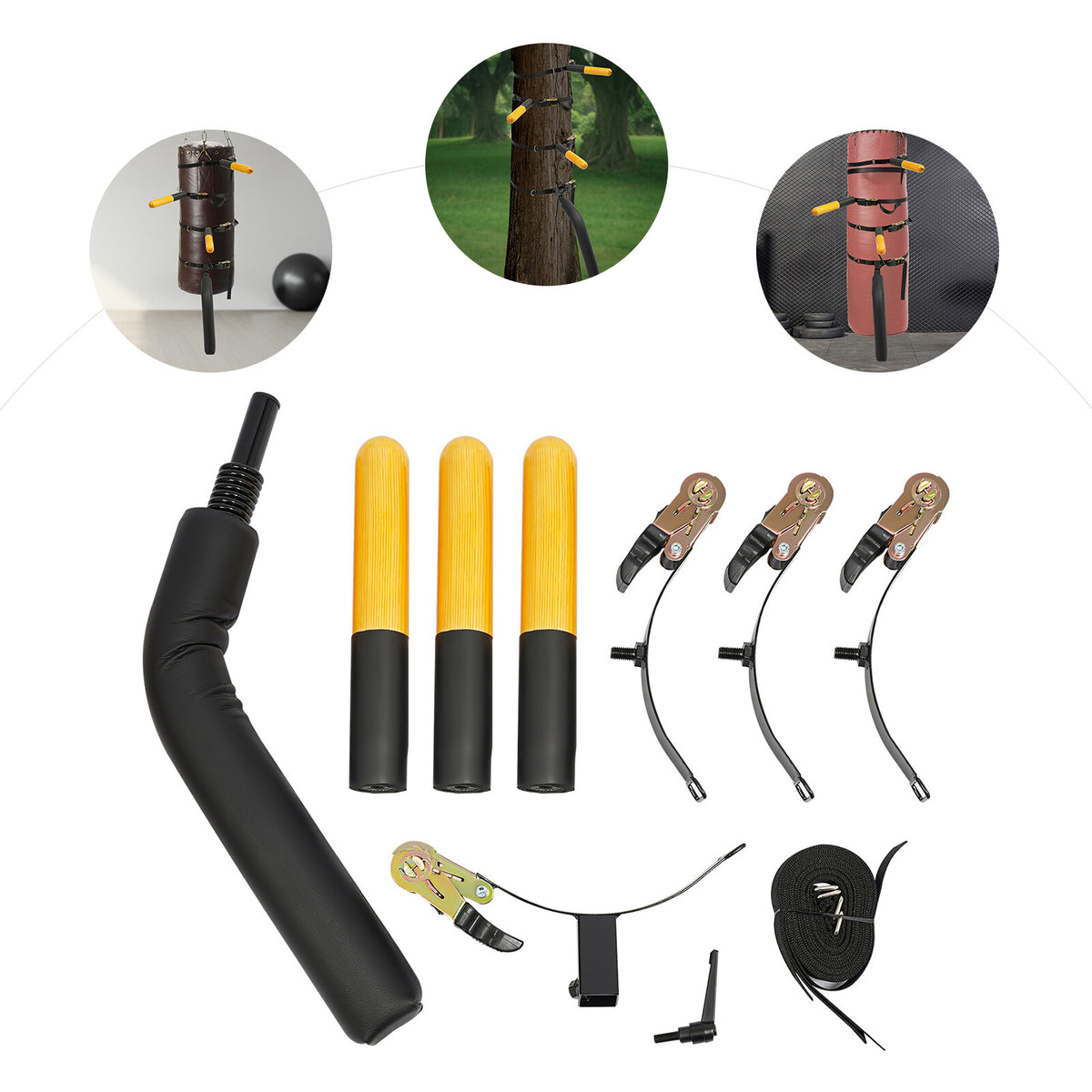 Wing Chun Wooden Dummy Parts - Portable Kung Fu Training Dummy with Arms and Legs