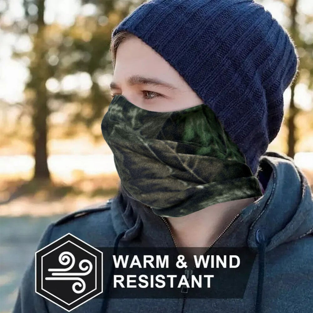 Winter Polar Fleece Neck Gaiter Face Mask - Windproof & Cold Weather