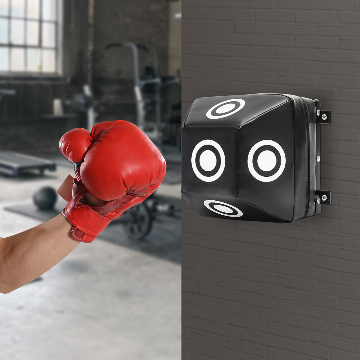 Wall Mount Boxing Punching Target for MMA Training - 12x12x10 inches