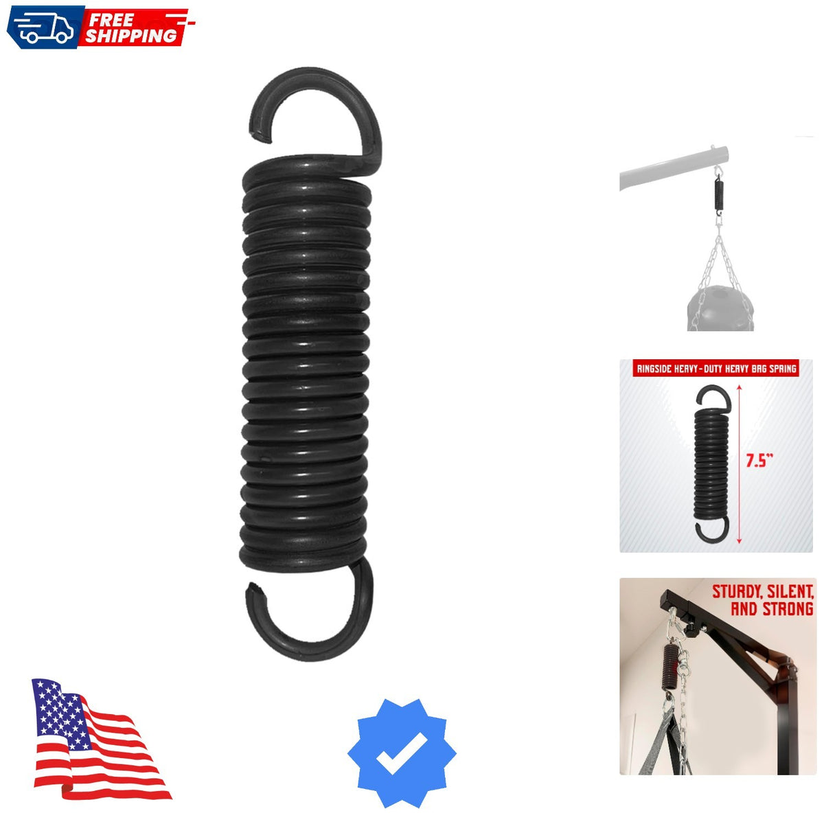 Heavy Duty Boxing Punching Bag Spring Up to 150 Pounds - Steel Construction