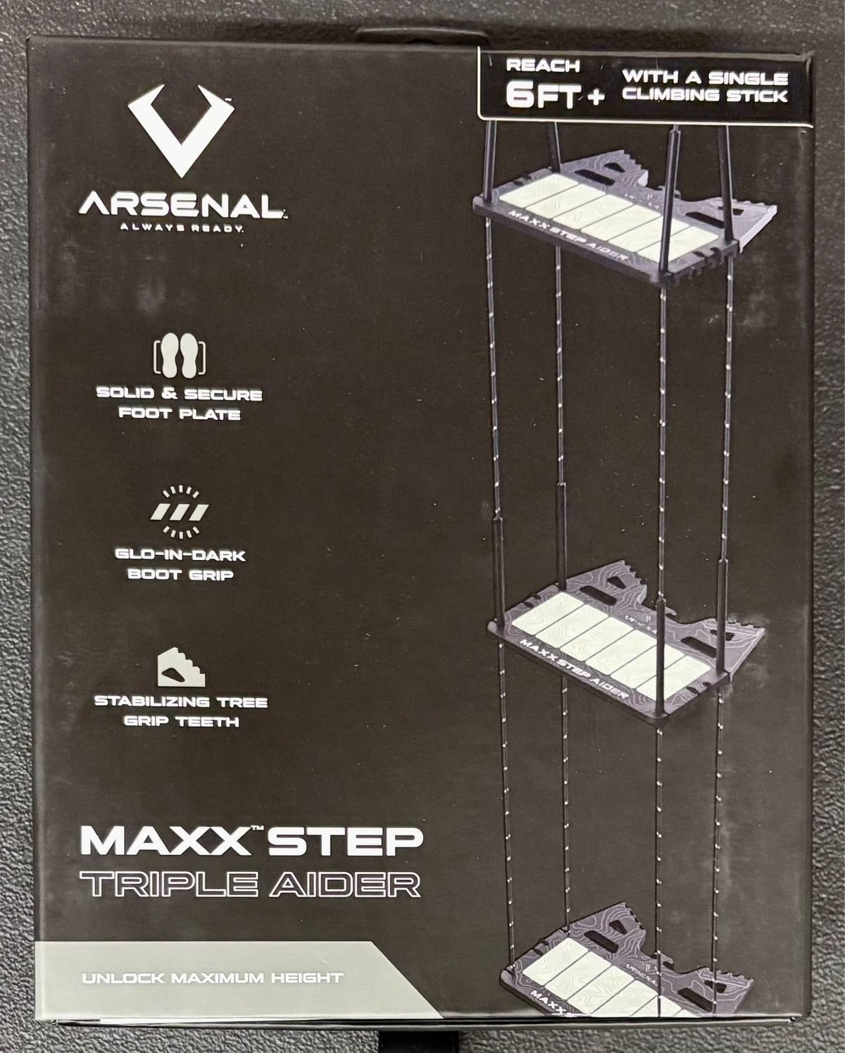 Triple Step Climbing Aider for Saddle Hunting - Gen 2 Support Stick
