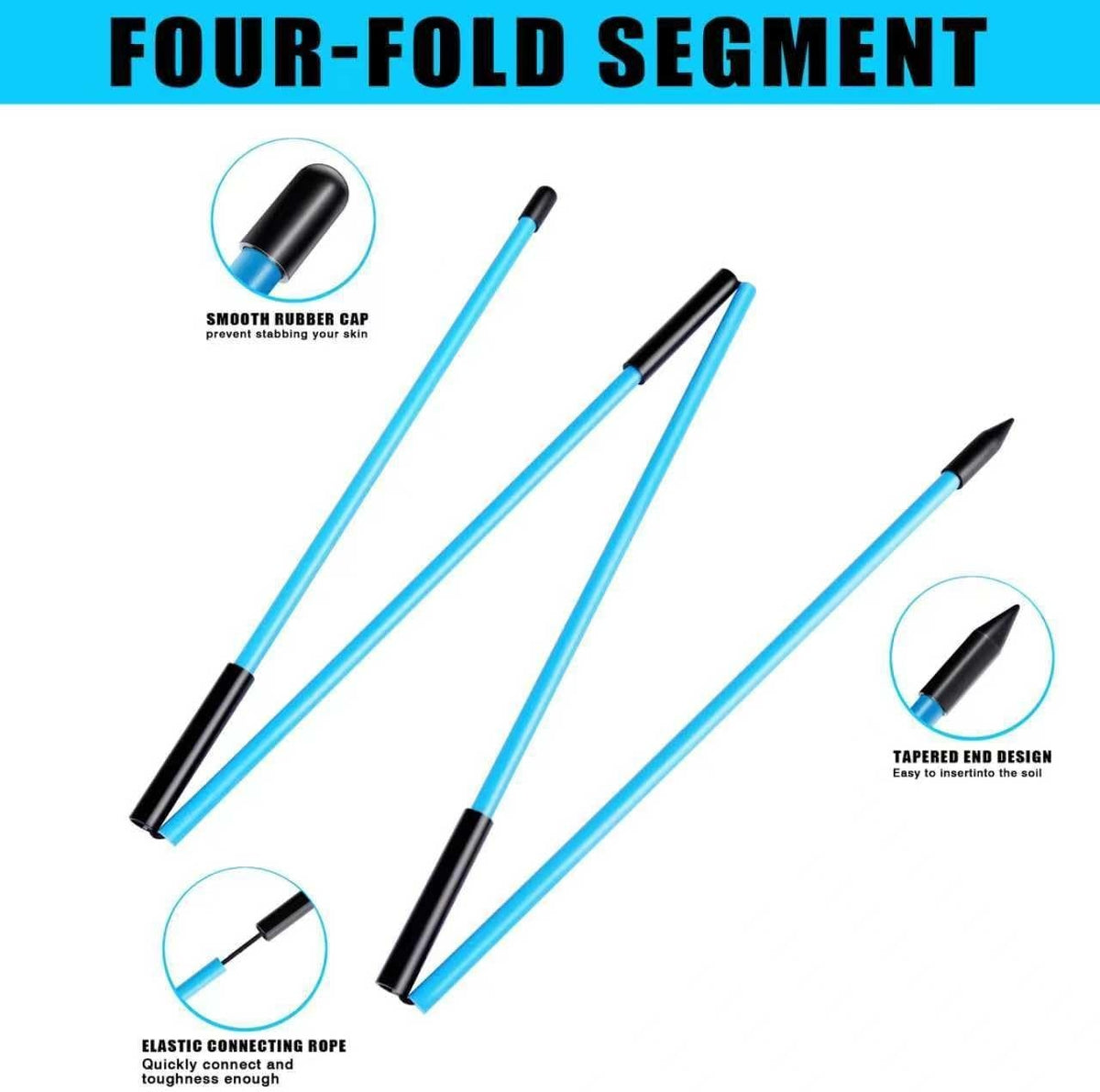 Golf Alignment Sticks Set - Improve Swing Accuracy & Posture Training Aids